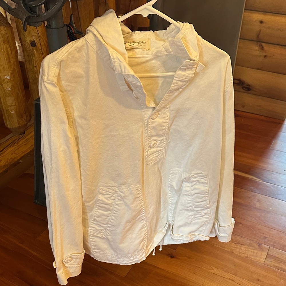 J. Crew Cream Hooded Jacket